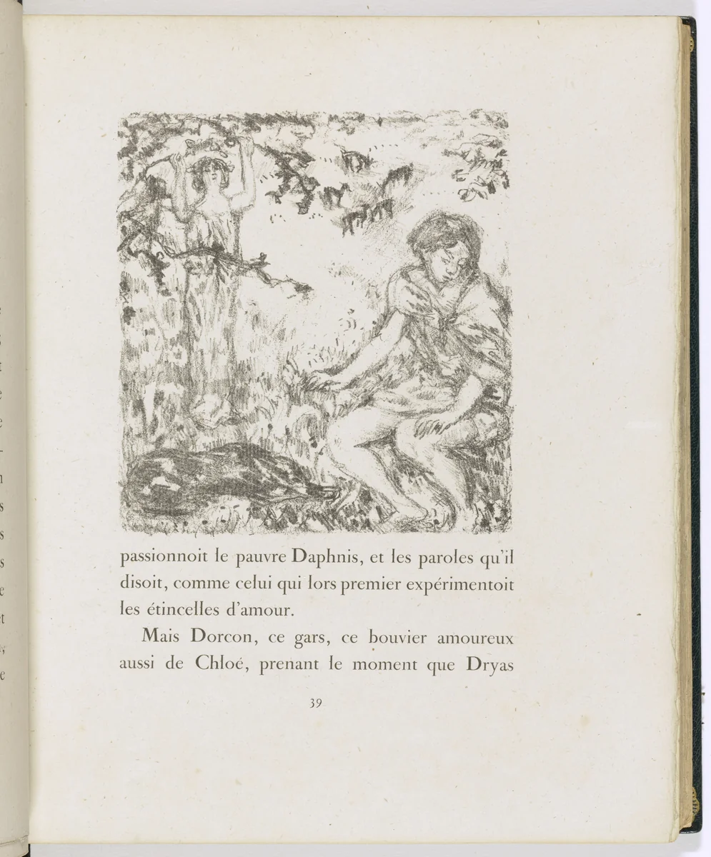 In-text plate (page 39) from Daphnis et Chloé by Pierre Bonnard, illustrated book, 1902
