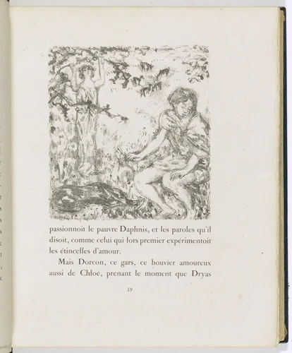 In-text plate (page 39) from Daphnis et Chloé by Pierre Bonnard, illustrated book, 1902