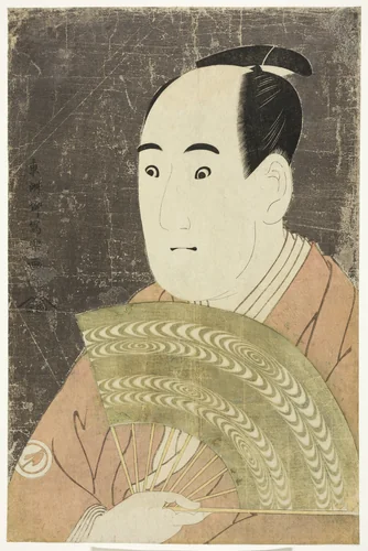 The actor Sawamura Sojuro III as Ogishi Kurando by Toshusai Sharaku (東洲斎 写楽), print, 1794