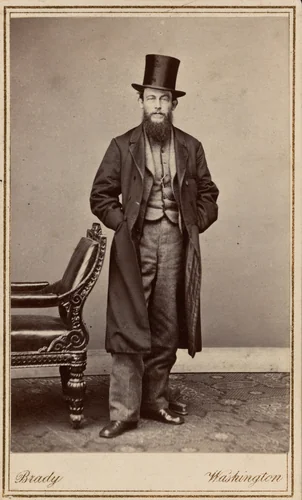 Portrait of a Man by Brady, photograph, 1855-1865