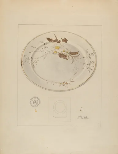 Platter by Joseph Sudek, index of american design, 1937