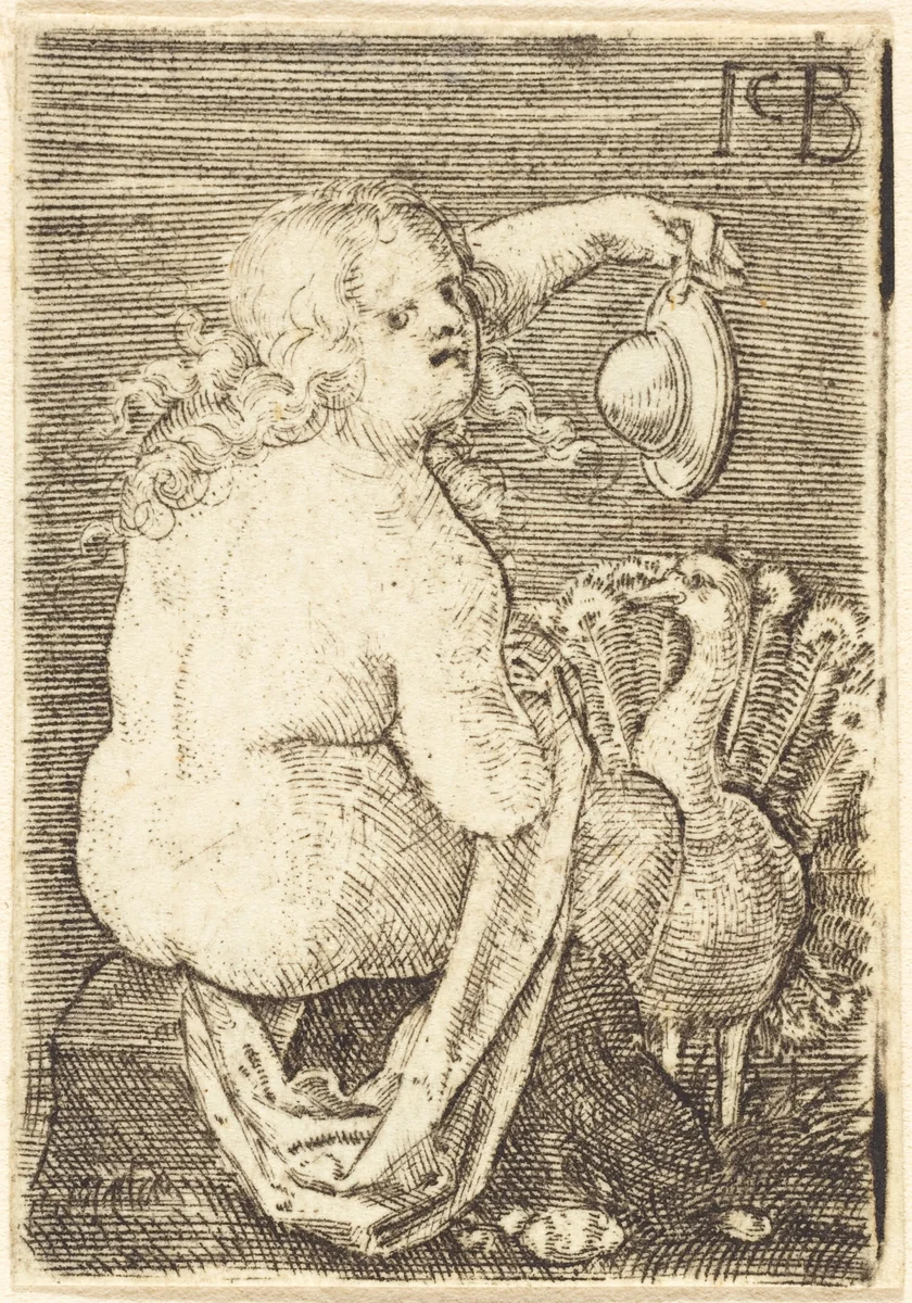 Pride by Jakob Binck, print, 1500-1569