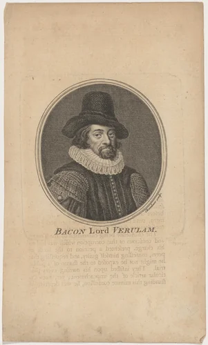 Bacon Lord Verulam by Thomas Chambers, print, 1757