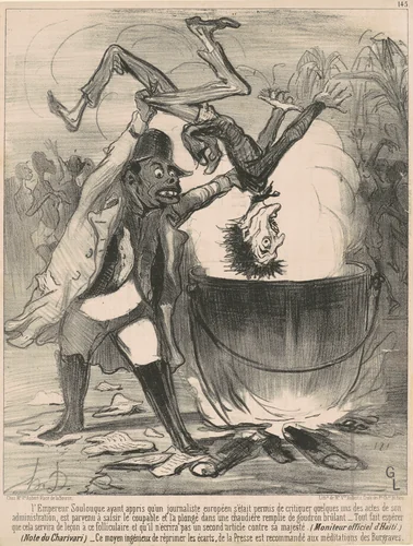 L'empereur soulouque ... by Honoré Daumier, print, 1850