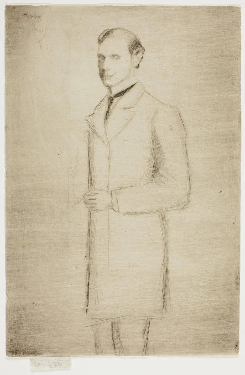 Portrait of Walter Dowdeswell, Esq. by Theodore Roussel, print, 1890