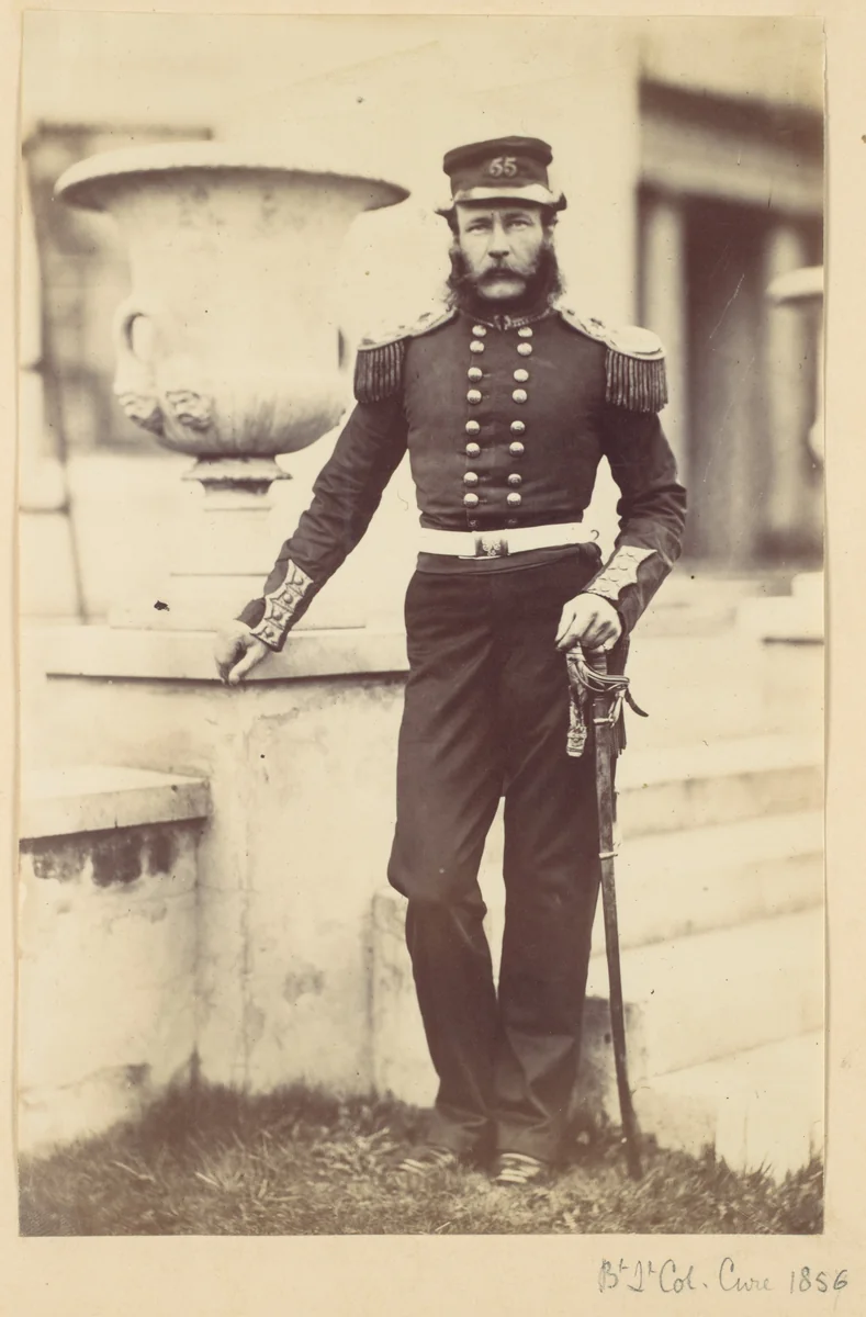 Brevet Lieutenant Colonel Cure by Alfred Capel-Cure, photograph, 1856