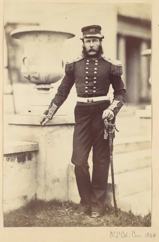 Brevet Lieutenant Colonel Cure by Alfred Capel-Cure, photograph, 1856