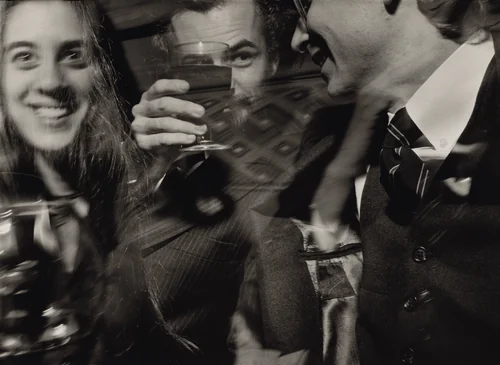 William Eggleston Opening, Corcoran Gallery of Art, Washington DC by Larry Fink, photograph, 1974