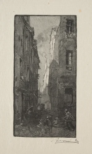 La Rue des Cordiers by Auguste Louis Lepère, print, 1885