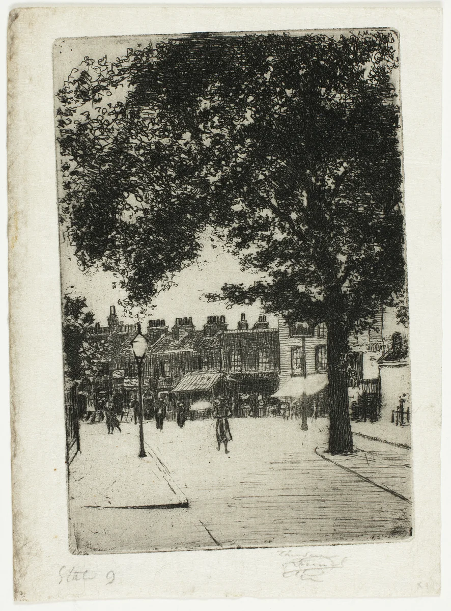 The Sign of White Horse, Parson's Green by Theodore Roussel, print, 1906