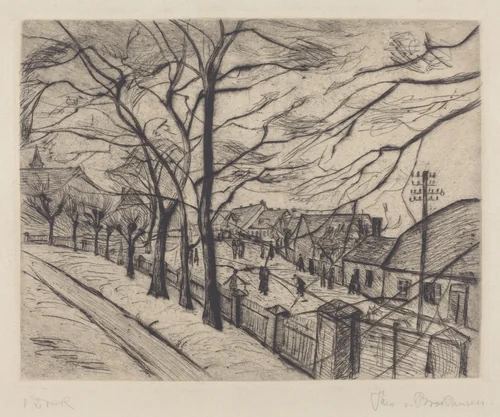 Landscape by Theo von Brockhusen, print, 1882-1919