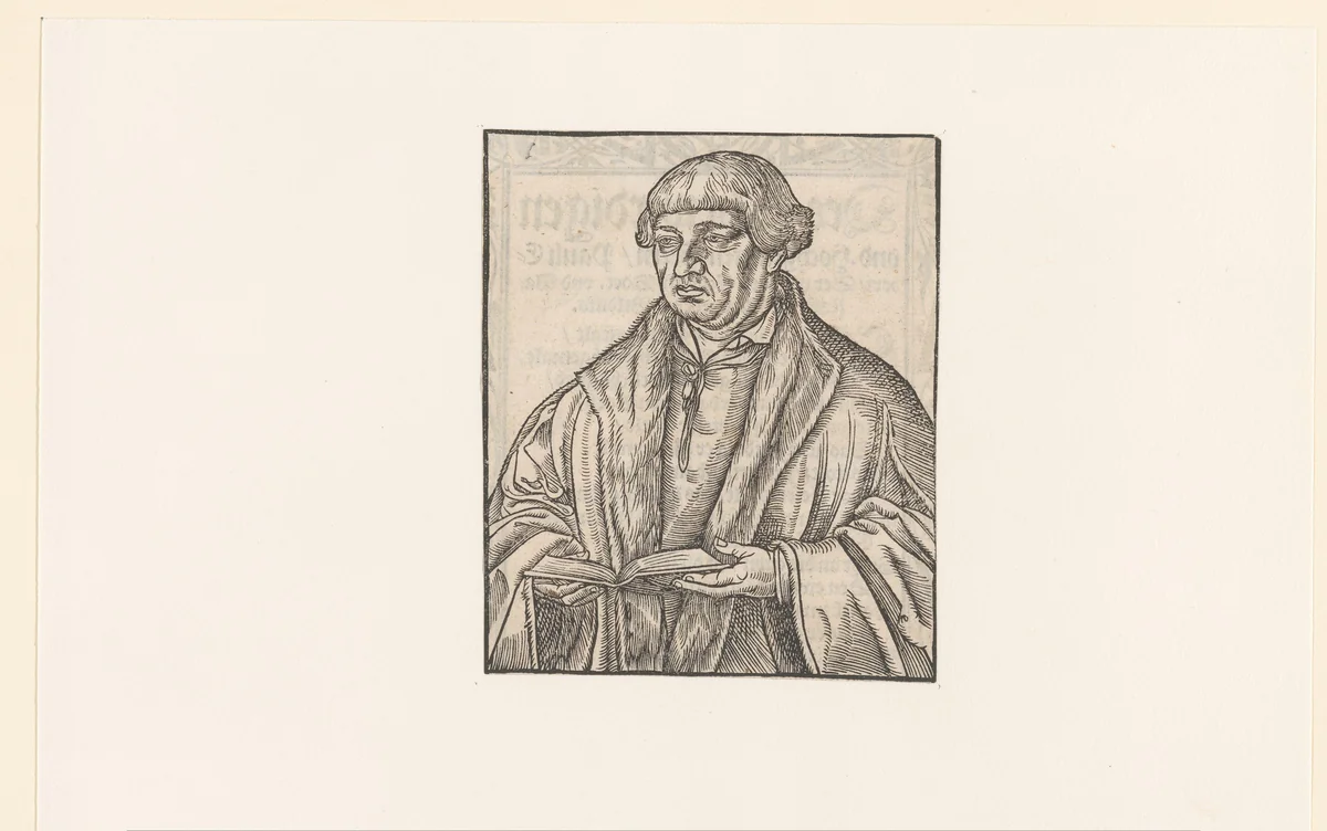 Portret van Johann Bugenhagen by anonymous, print, 1525-1586