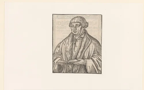 Portret van Johann Bugenhagen by anonymous, print, 1525-1586