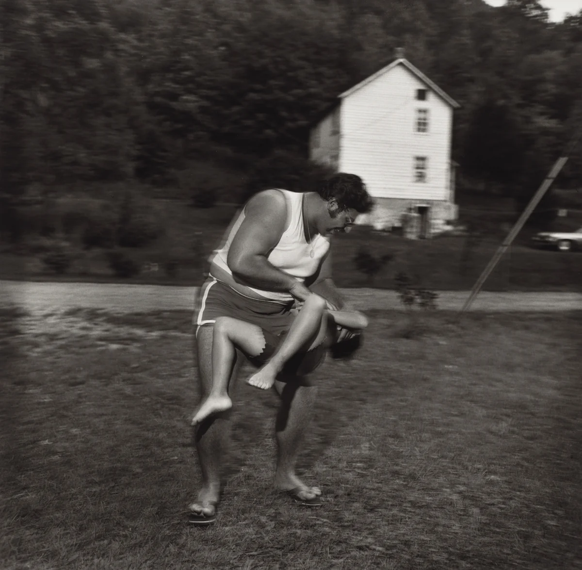 Pat Sabatine and Big Stuff, Martins Creek, Pennsylvania by Larry Fink, photograph, 1977