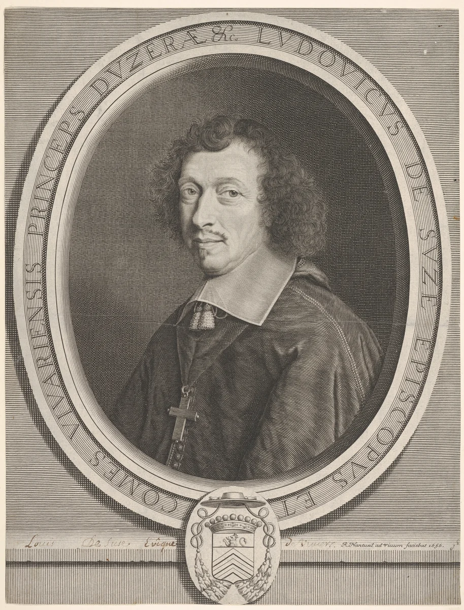 Louis-François de La Baume de Suze by Robert Nanteuil, print, 1656