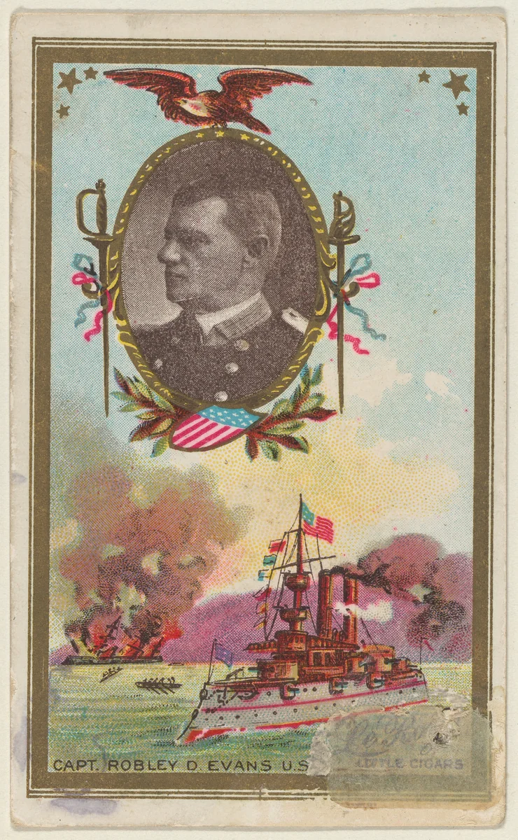 Captain Robley D. Evans, U.S. Navy, from the "Generals" series (T63), issued by LeRoy Little Cigars by LeRoy Little Cigars, print, 1898-1901