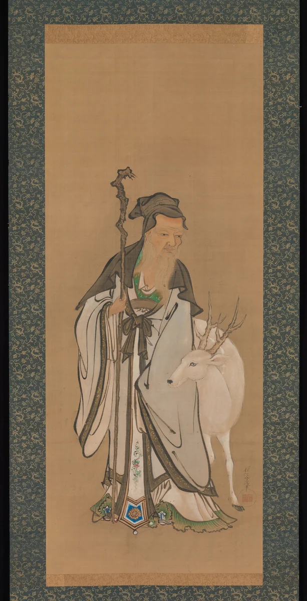 Jurōjin by Kano Tanshin Moromichi, painting, 1800-1835