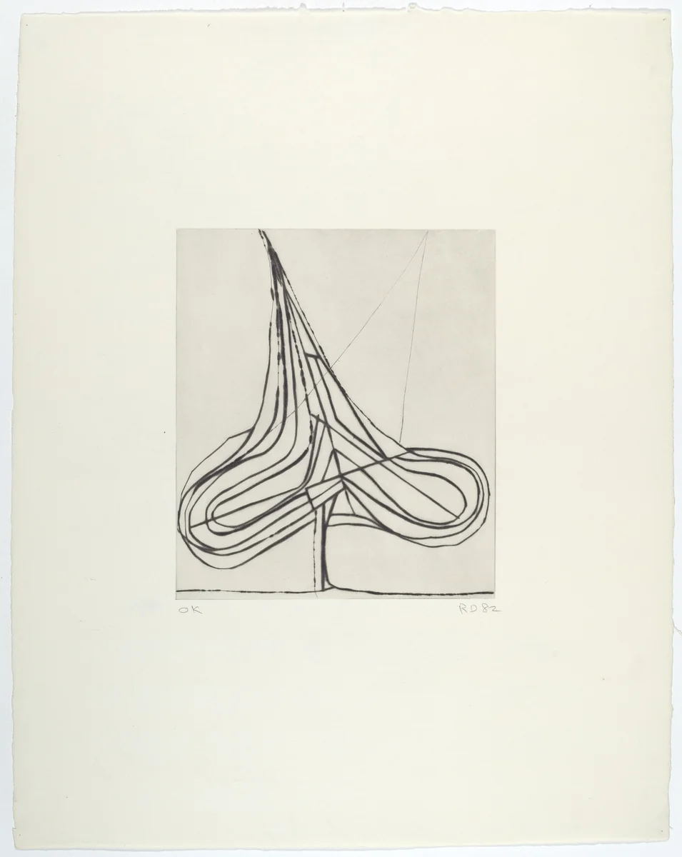 Spade Drypoint by Richard Diebenkorn, print, 1982