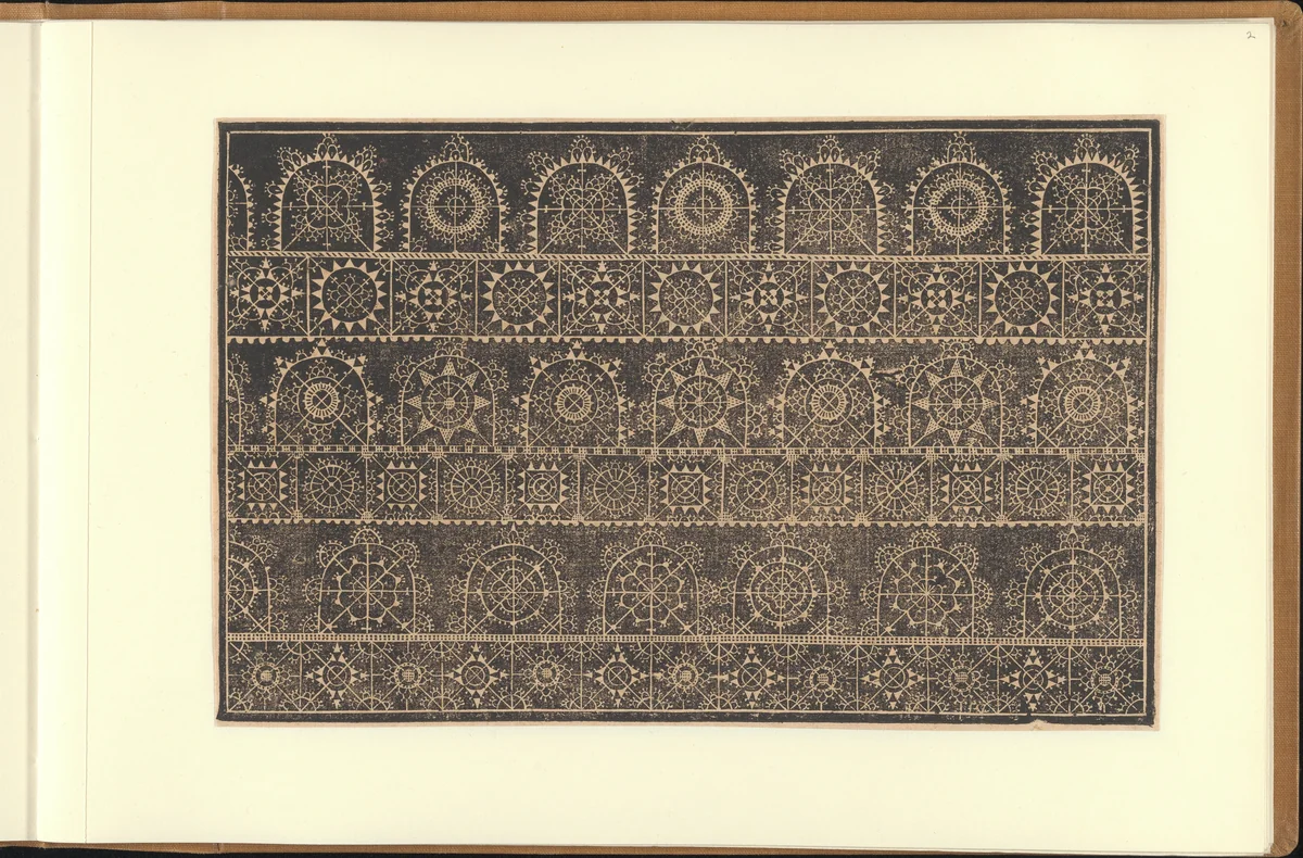 Schon newes Modelbuch...Page 2(r) by Sigismundus Latomus, book, 1617