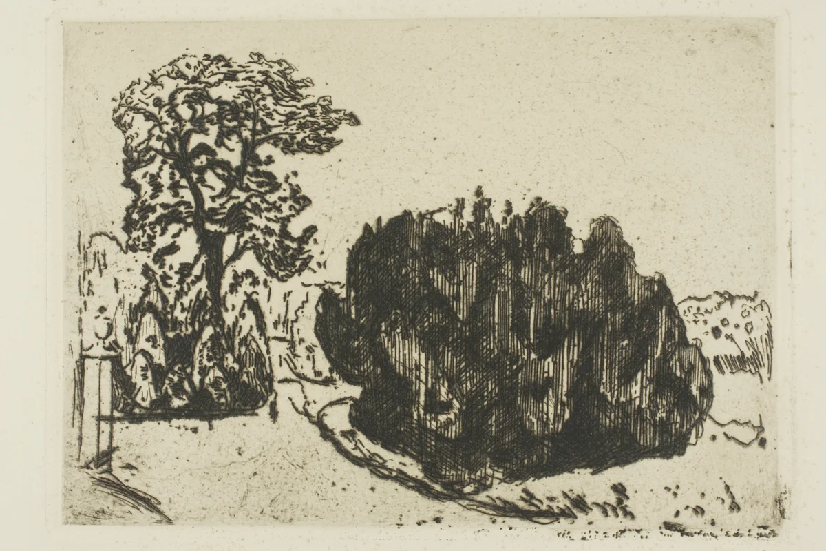 Evening in the Park by Edvard Munch, print, 1903