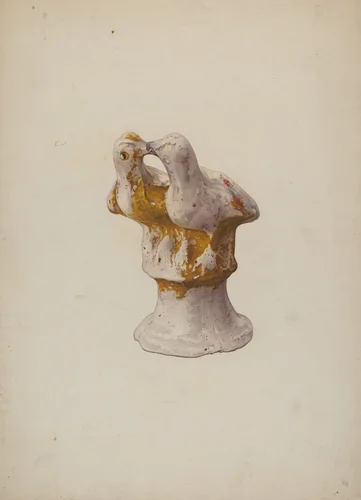 Chalkware Ornament by Beatrice DeKalb, index of american design, 1941