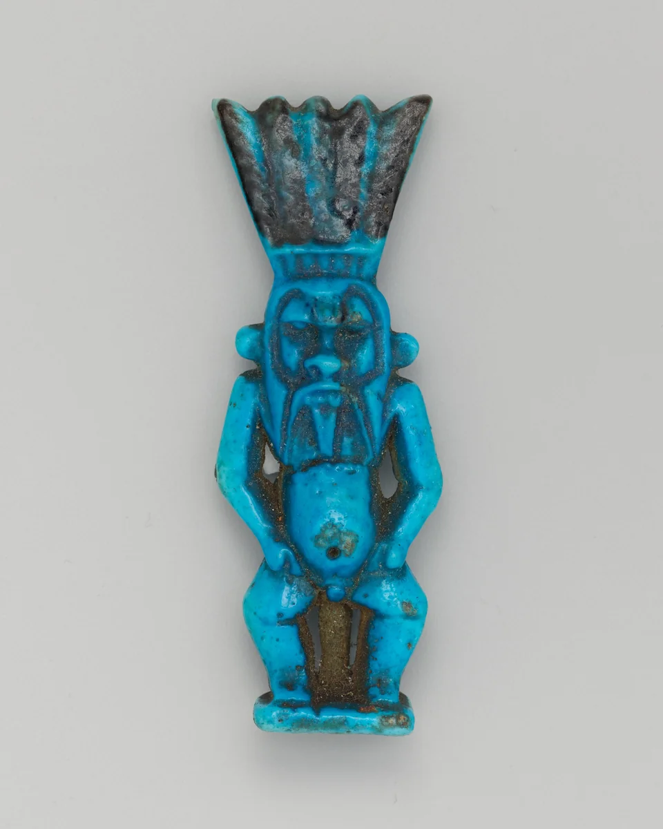 Amulet of Bes by Egyptian, metalwork, -664--332