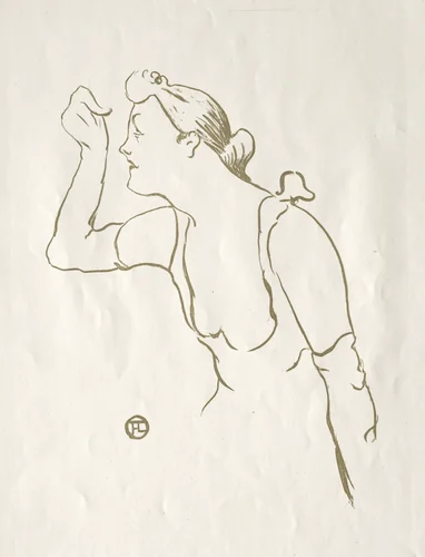 Paula Brébion by Henri de Toulouse-Lautrec, print, 1893