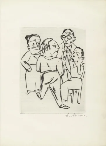 Plate (facing page 8) from Ebbi by Max Beckmann, illustrated book, 1924