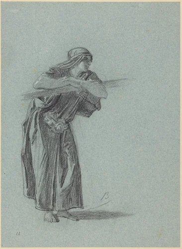 The Woman in the “Song of Songs” by Alexandre Bida, drawing, 1881-1891