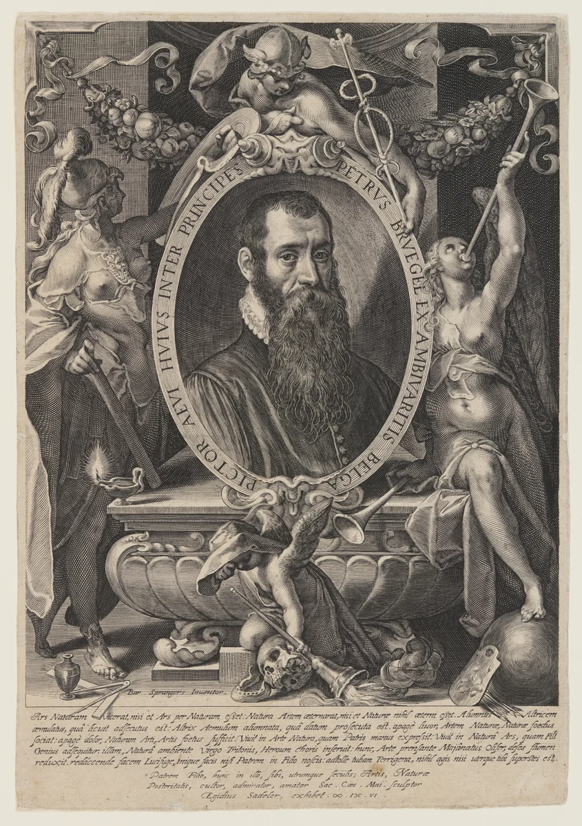 Pieter Brueghel II by Aegidius Sadeler II, print, 1606