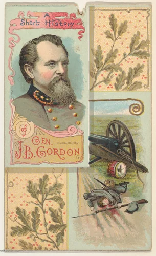 A Short History: General John Brown Gordon, from the Histories of Generals series (N114) issued by W. Duke, Sons & Co. to promote Honest Long Cut Smoking and Chewing Tobacco by W. Duke, Sons & Co., print, 1888