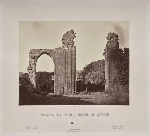 Mosque of Altamsh, Delhi by Louis-Théophile Marie Rousselet, photograph, 1865-1870