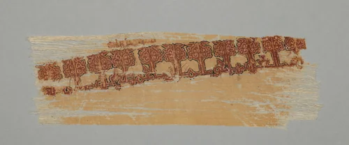 Fragment of an Embroidery by Unknown, textile, 1100-1199