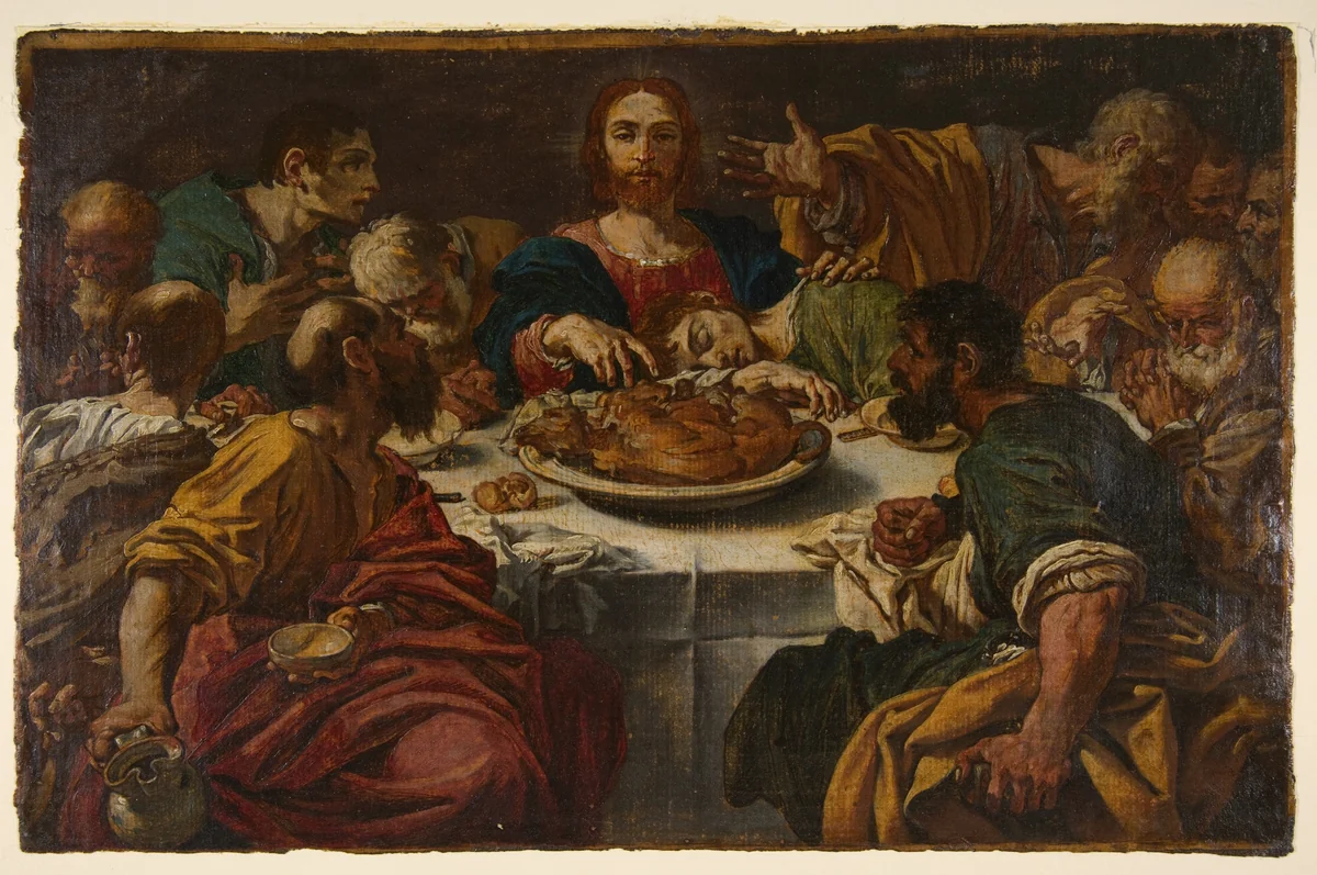 The Last Supper by Bartolomeo Schedoni, drawing, 1578-1615