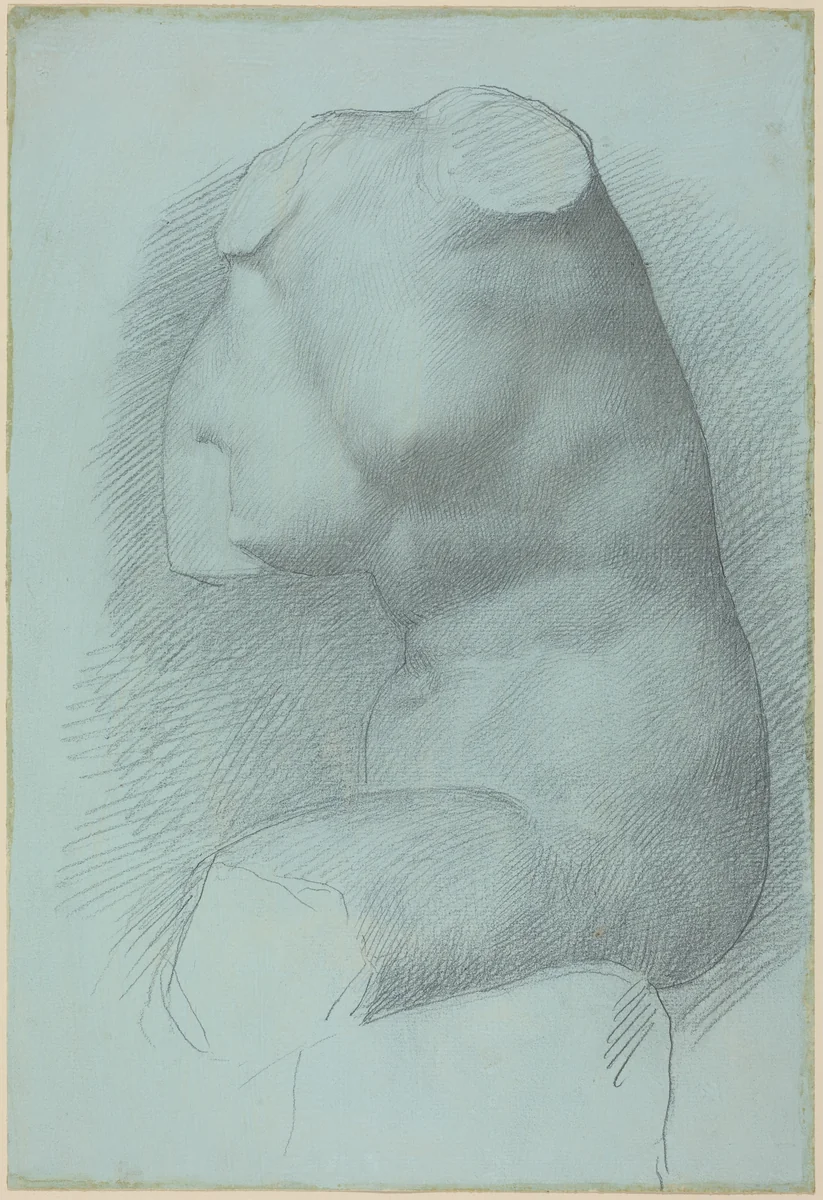 Study from the Antique by Alphonse Legros, drawing, 1837-1911
