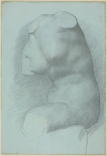 Study from the Antique by Alphonse Legros, drawing, 1837-1911