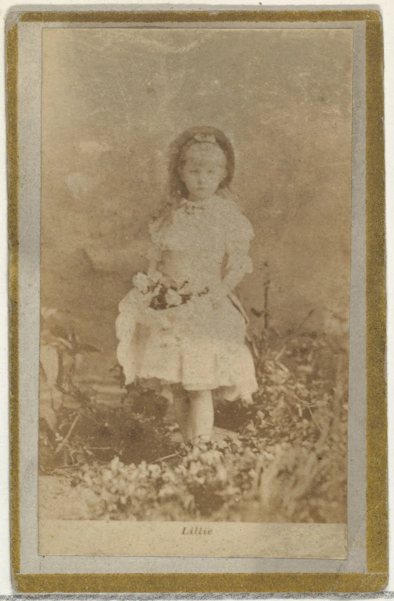 Lillie, from the Actresses and Celebrities series (N60, Type 2) promoting Little Beauties Cigarettes for Allen & Ginter brand tobacco products by Allen & Ginter, photograph, 1887