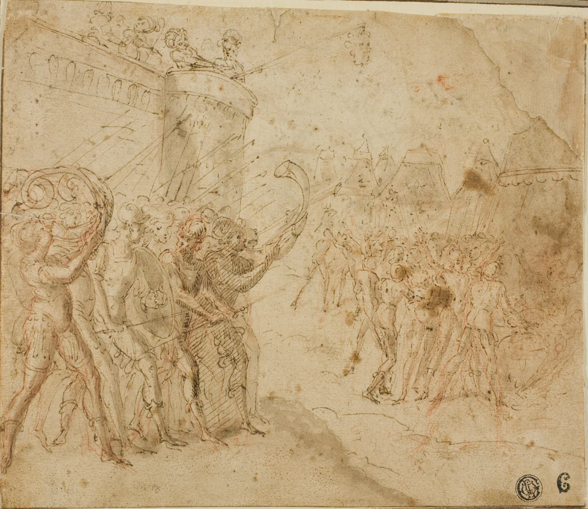 Joshua Commanding the Israelites by Jacopo Zanguidi
Federico Zuccaro, drawing, 1564-1574