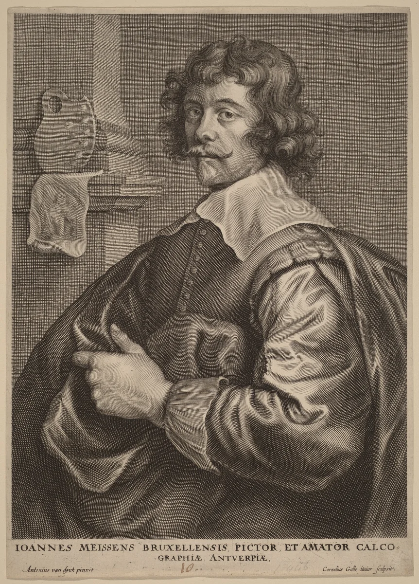 Joannes Meyssens by Cornelis Galle Sir Anthony van Dyck, print, 1626-1641