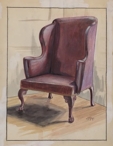 Wing Chair by Michael Trekur, index of american design, 1936