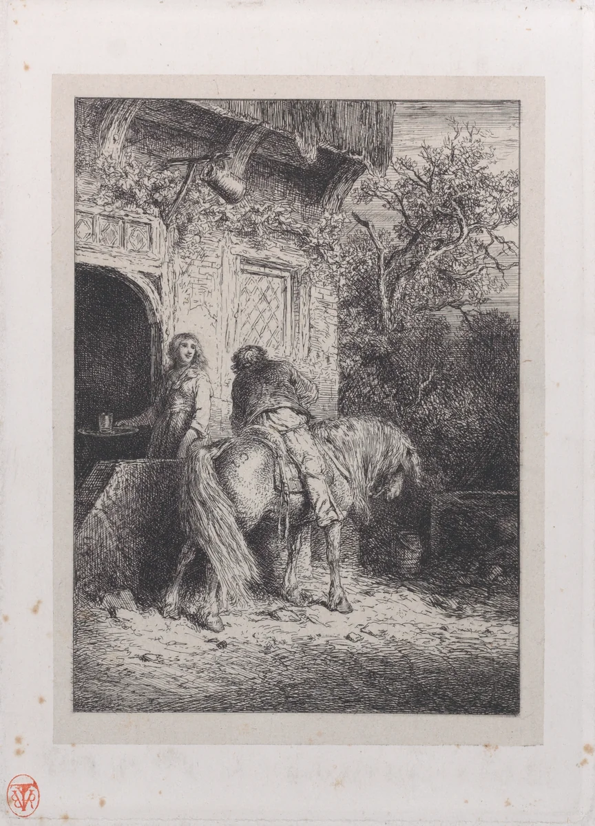The Rider by Charles Jacque, print, 1840-1850