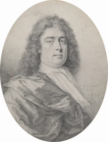 Portrait of a Gentleman by Thomas Forster, drawing, 1704
