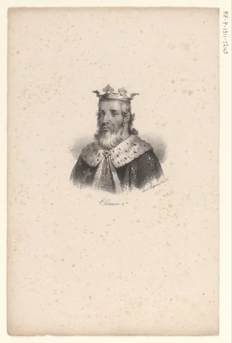 Portret van Chlotarius I by anonymous, print, 1818-1842