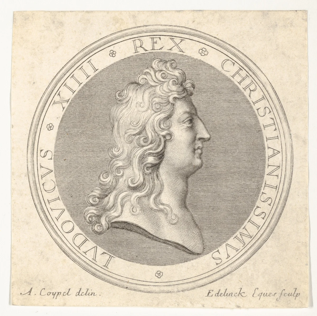 Medal by Gérard Edelinck, print, 1640-1707