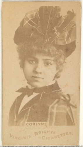 Corinne, from the Actors and Actresses series (N45, Type 1) for Virginia Brights Cigarettes by Allen & Ginter, photograph, 1885-1891