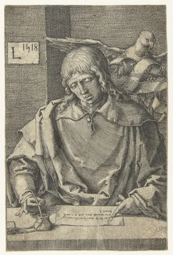 De evangelist Johannes by Unknown, print, 1518