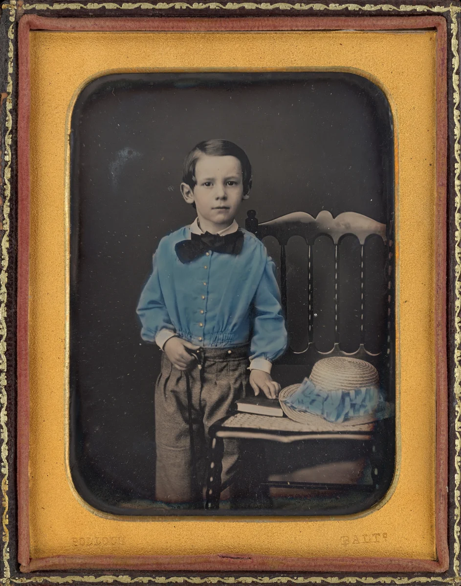 Portrait of a Boy by Henry Pollock, photograph, 1855-1865