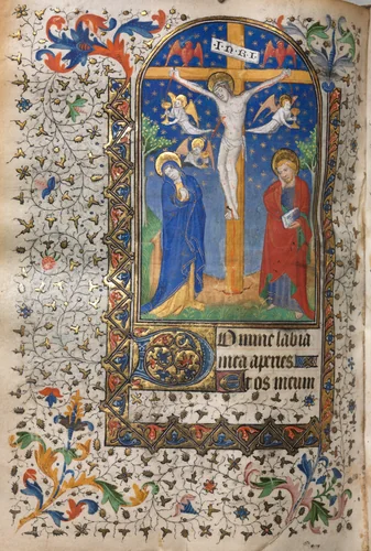 Book of Hours (Use of Paris): Crucifixion by Boucicaut Master, book, 1415-1425