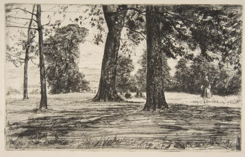 Greenwich Park by James McNeill Whistler, print, 1859