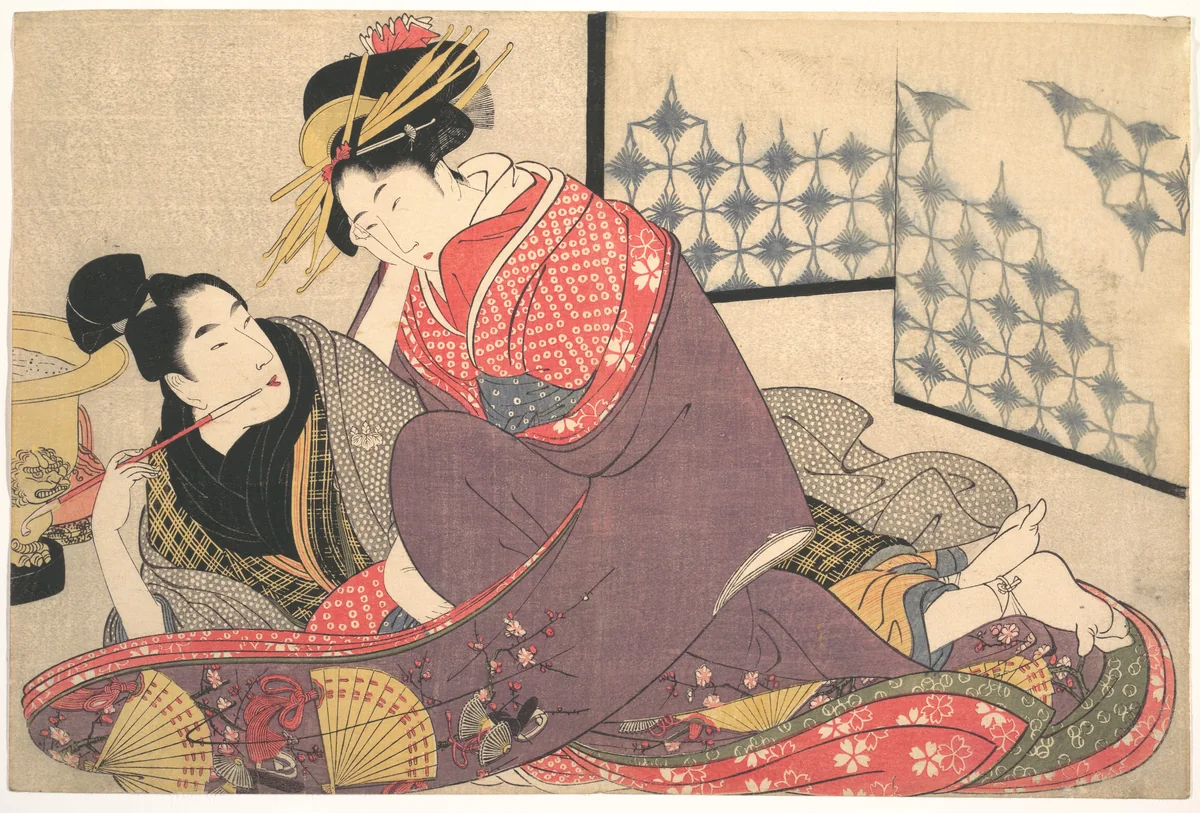 Erotic Print by Kitagawa Utamaro (喜多川歌麿), print, 1753-1806